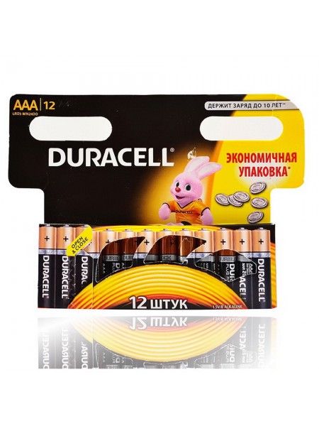 Батарейки Duracell ААA (12шт)