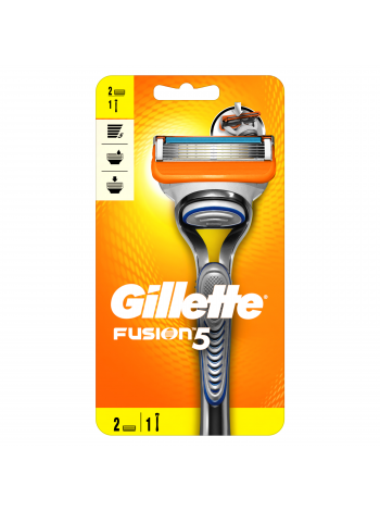 Gillette станок FUSION (Станок + 2 кассеты)