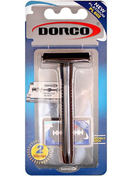 Dorco PL602 (станок+2лезвия) для двусторонних лезвий