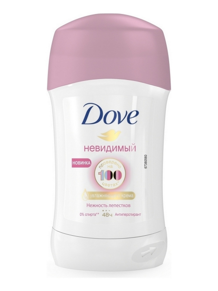 Dove deo stick 40 ml Невидимый Нежность Лепестков