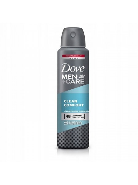 Dove deo спрей муж 150 ml CLEAN COMFORT (Экстразащита и Уход)