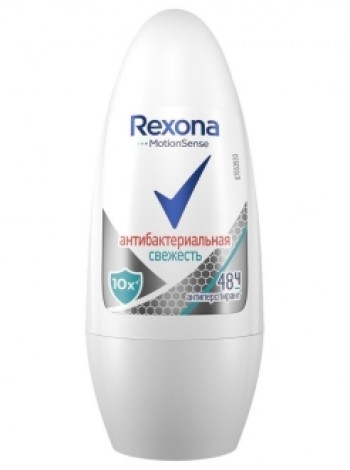 Rexona deo-roll 50 ml жен Антибактериальная свежесть