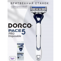 Одноразовые станки DORCO PACE 5 Pro FVB 100-1P (1шт)