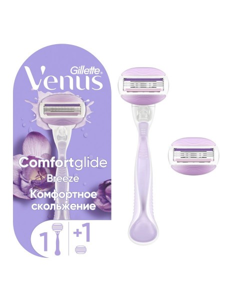 Gillette  женский станок VENUS Breeze (Станок + 1 кассета)